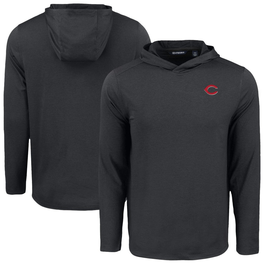 Cincinnati Reds Cutter & Buck Coastline Epic Comfort Recycled Eco Hoodie Long Sleeve T-Shirt | MLB US