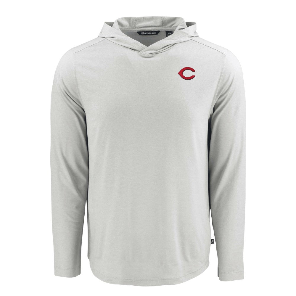Cincinnati Reds Cutter & Buck Coastline Epic Comfort Recycled Eco Hoodie Long Sleeve T-Shirt | MLB US