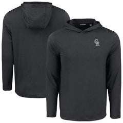 Colorado Rockies Cutter & Buck Coastline Epic Comfort Recycled Eco Hoodie Long Sleeve T-Shirt | MLB New