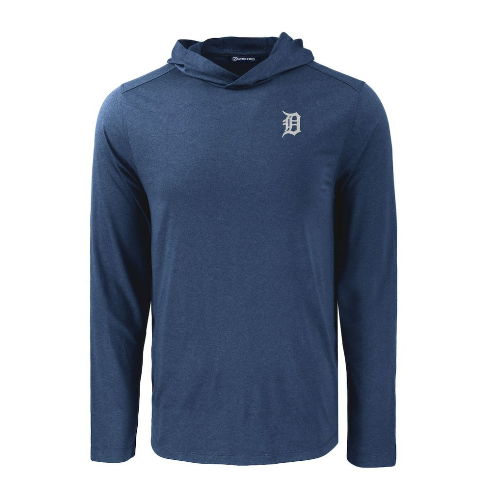 Detroit Tigers Cutter & Buck Coastline Epic Comfort Recycled Eco Hoodie Long Sleeve T-Shirt | MLB Online