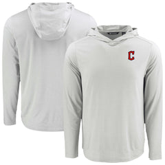 Cleveland Guardians Cutter & Buck Coastline Epic Comfort Recycled Eco Hoodie Long Sleeve T-Shirt | MLB Sale