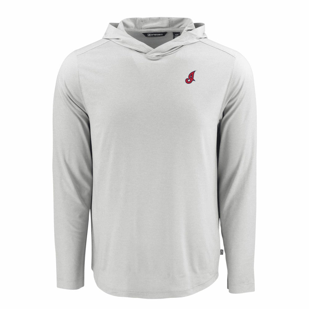 Cleveland Guardians Cutter & Buck Coastline Epic Comfort Recycled Eco Hoodie Long Sleeve T-Shirt | MLB Discount