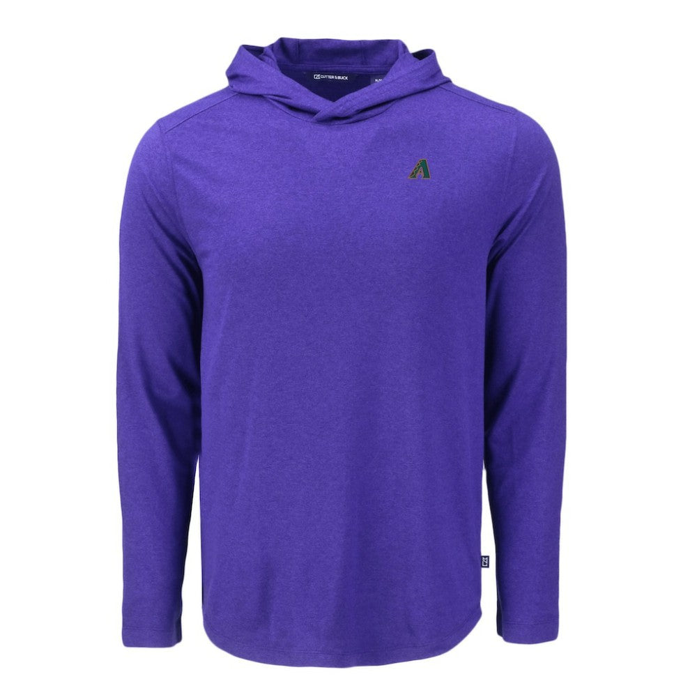 Arizona Diamondbacks Cutter & Buck Coastline Epic Comfort Recycled Eco Hoodie Long Sleeve T-Shirt | MLB Discount