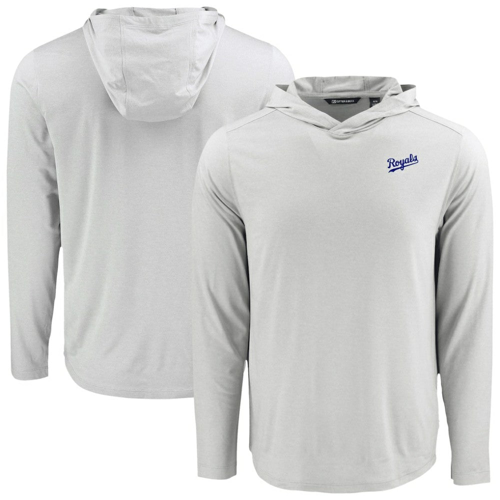 Kansas City Royals Cutter & Buck Coastline Epic Comfort Recycled Eco Hoodie Long Sleeve T-Shirt | MLB Online