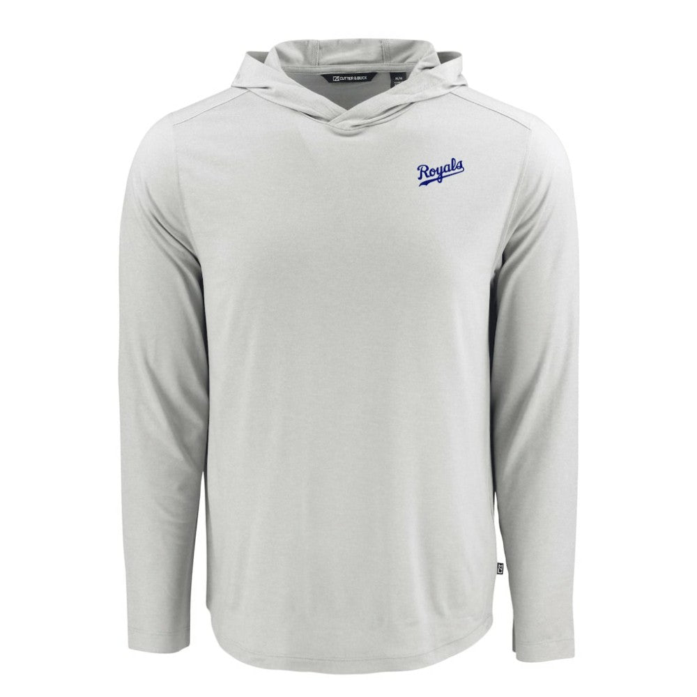 Kansas City Royals Cutter & Buck Coastline Epic Comfort Recycled Eco Hoodie Long Sleeve T-Shirt | MLB Online