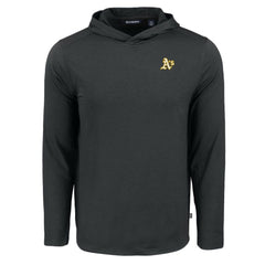 Athletics Cutter & Buck Coastline Epic Comfort Recycled Eco Hoodie Long Sleeve T-Shirt | MLB For sale