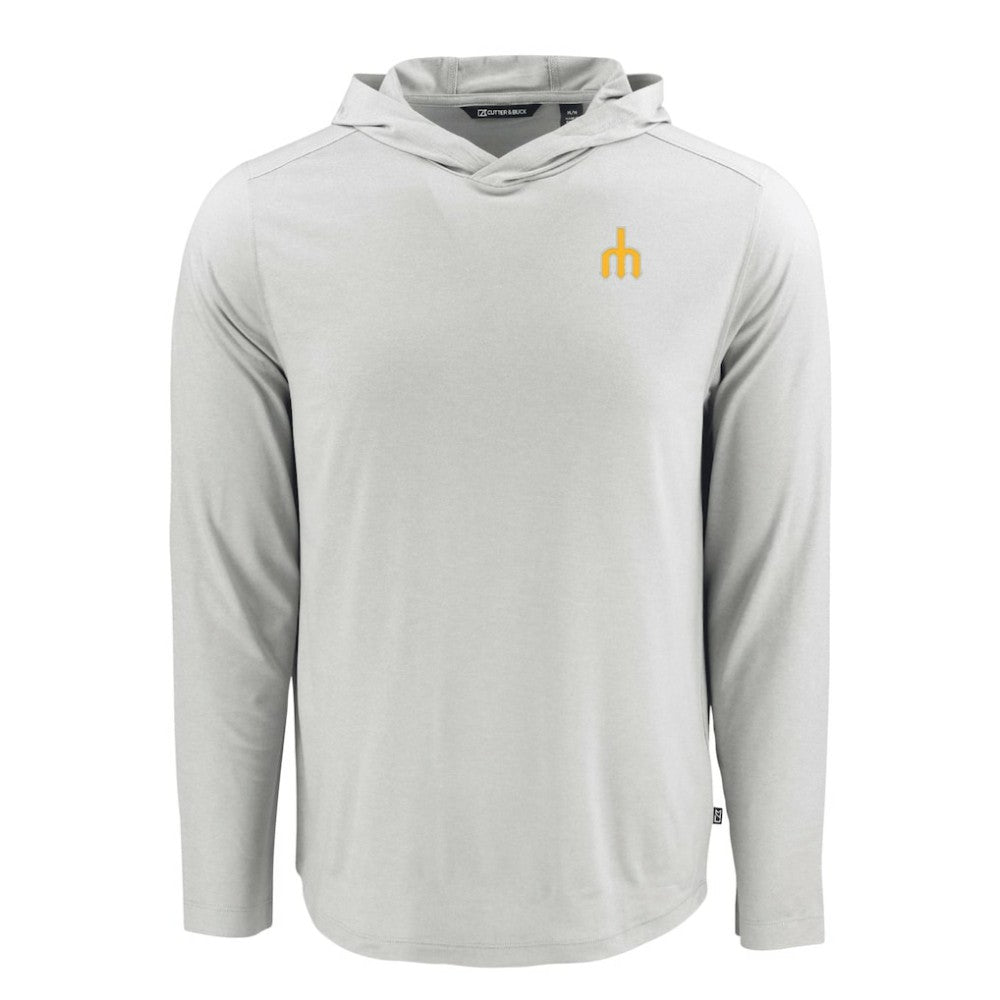 Seattle Mariners Cutter & Buck Coastline Epic Comfort Recycled Eco Hoodie Long Sleeve T-Shirt | MLB Sale