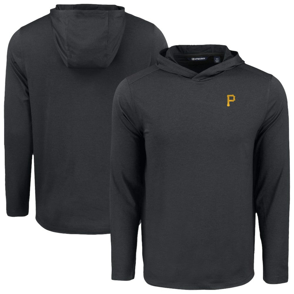 Pittsburgh Pirates Cutter & Buck Coastline Epic Comfort Recycled Eco Hoodie Long Sleeve T-Shirt | MLB On Sale