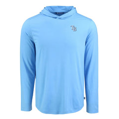 Tampa Bay Rays Cutter & Buck Coastline Epic Comfort Recycled Eco Hoodie Long Sleeve T-Shirt | MLB Shop