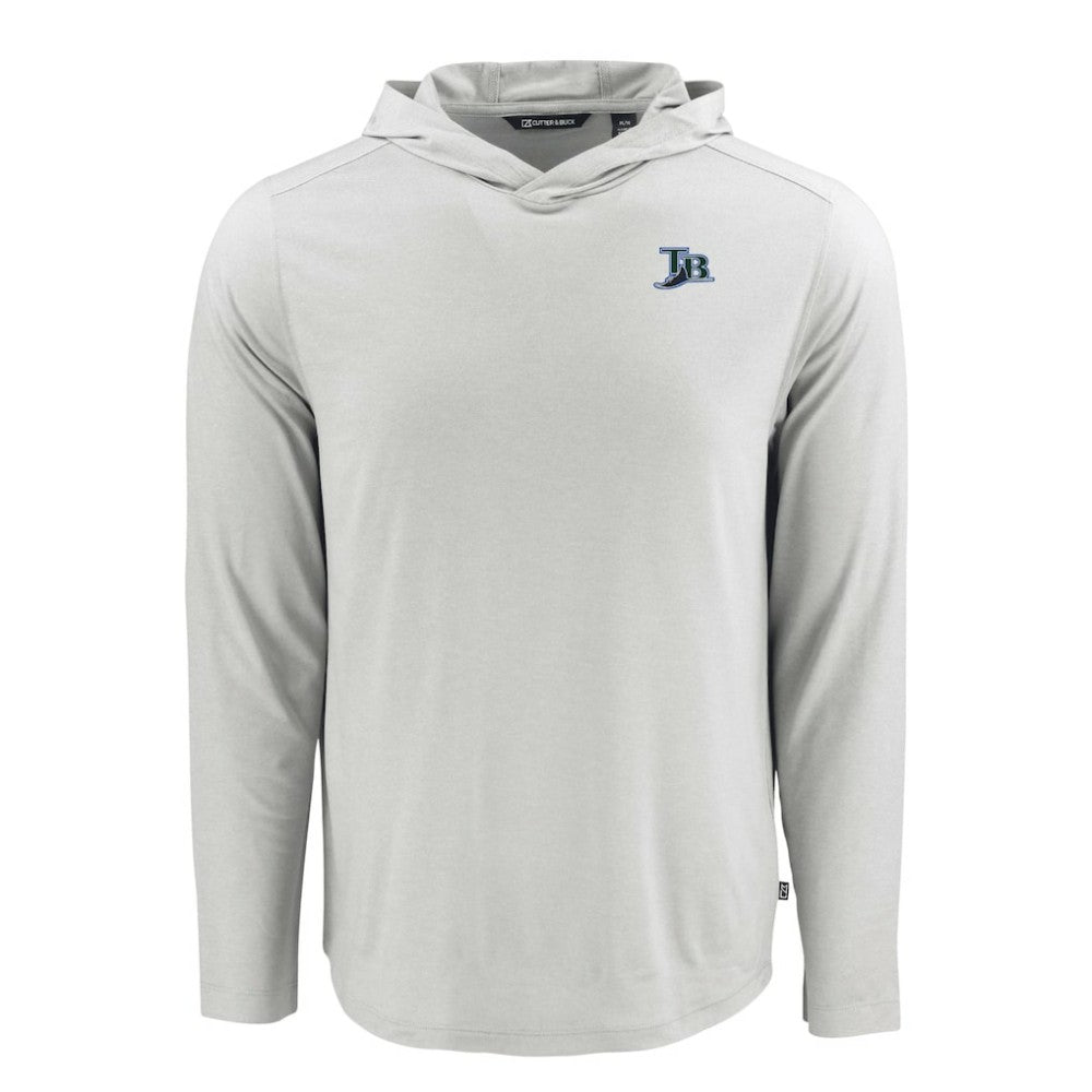 Tampa Bay Rays Cutter & Buck Coastline Epic Comfort Recycled Eco Hoodie Long Sleeve T-Shirt | MLB Outlet