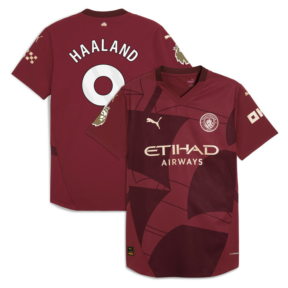 Erling Haaland Manchester City 2024/25 Third Player Jersey Burgundy - Puma