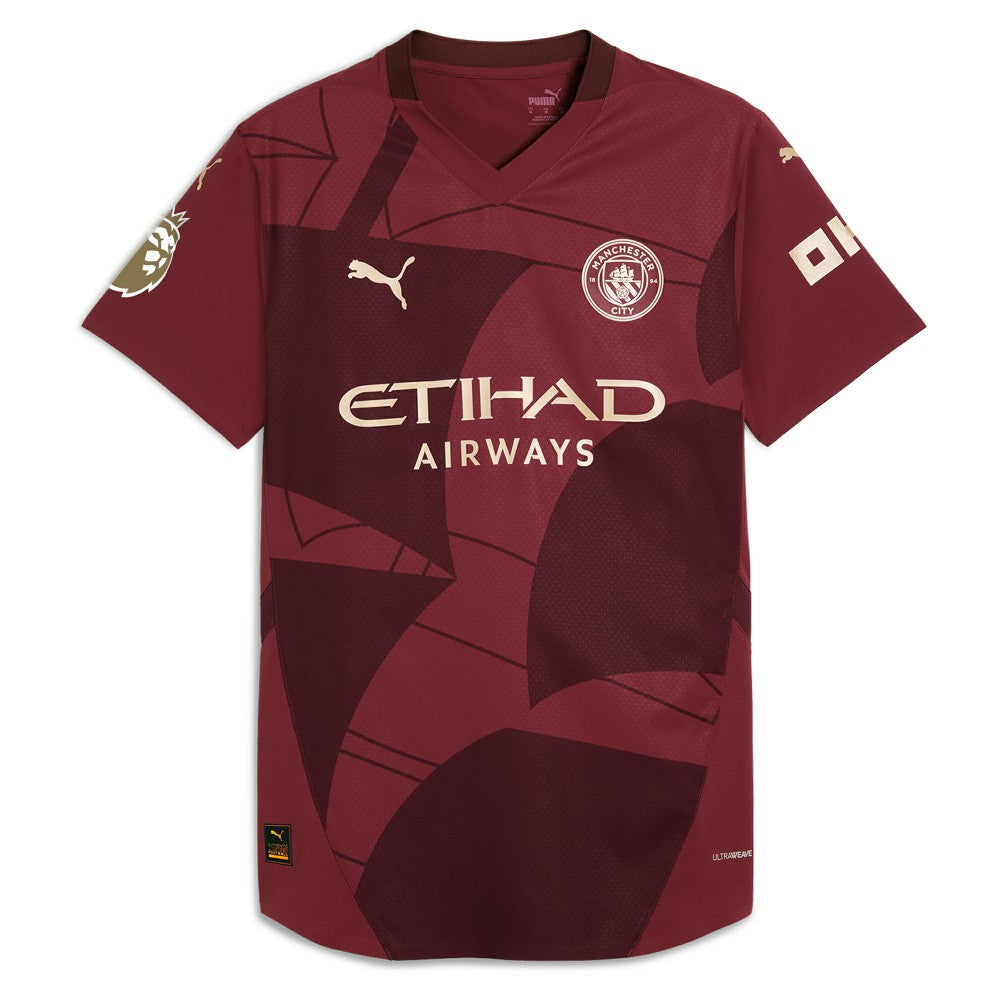Erling Haaland Manchester City 2024/25 Third Player Jersey Burgundy - Puma
