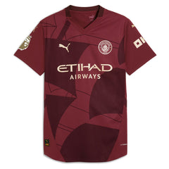 Erling Haaland Manchester City 2024/25 Third Player Jersey Burgundy - Puma
