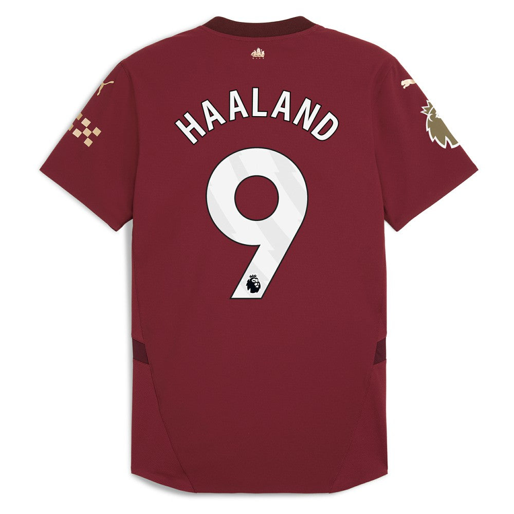 Erling Haaland Manchester City 2024/25 Third Player Jersey Burgundy - Puma