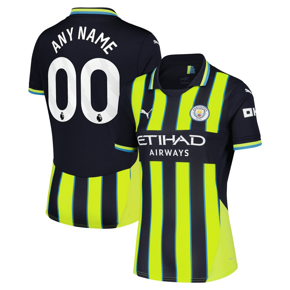 Manchester City Women's 2024/25 Away Replica Custom Jersey Navy - Puma