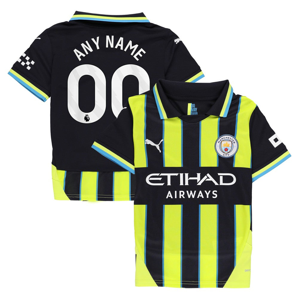 Manchester City Youth 2024/25 Away Replica Custom Jersey Navy - Puma