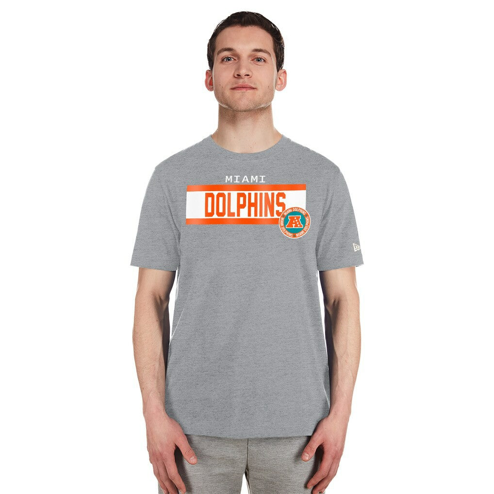 Miami Dolphins New Era 3rd Down High Density Print T-Shirt