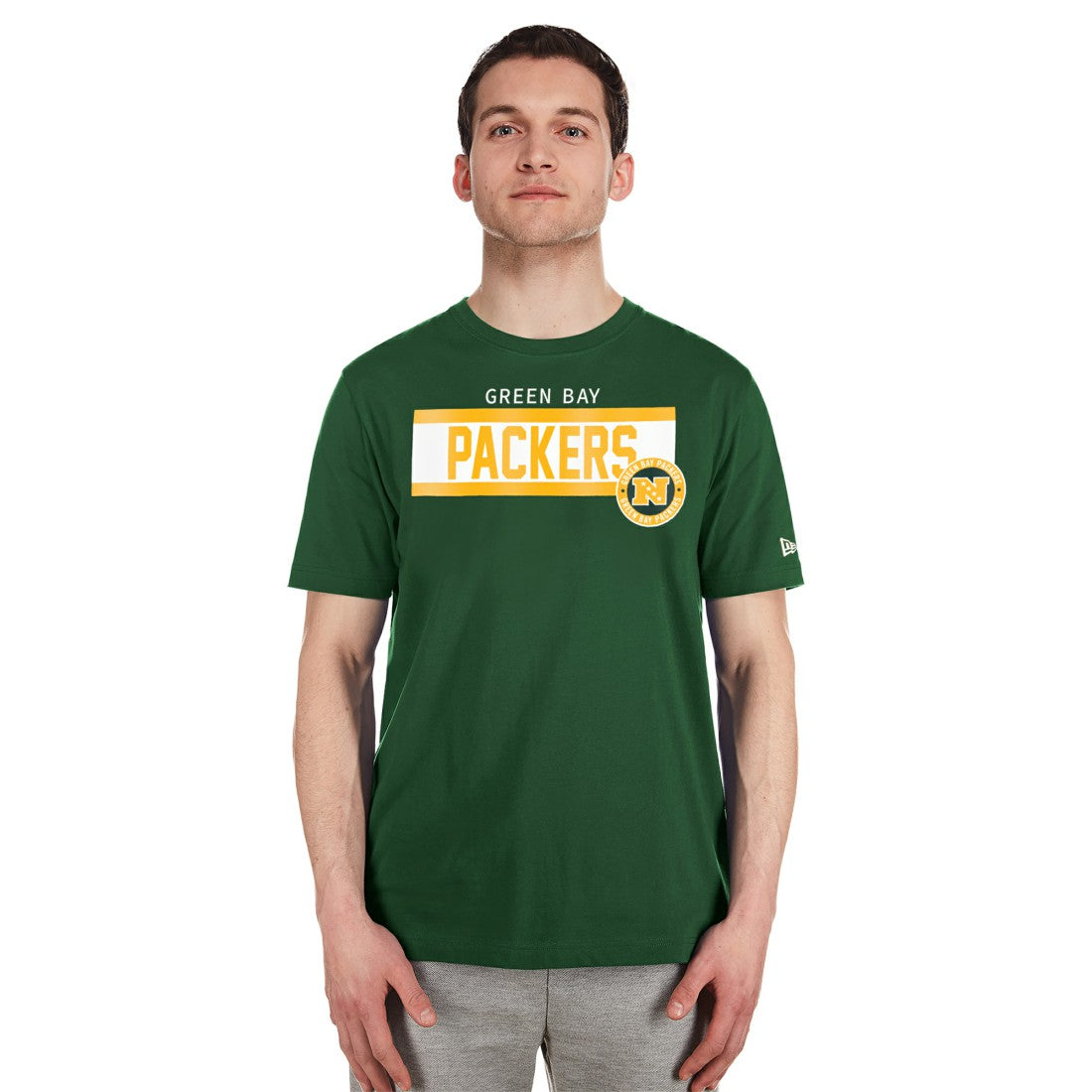 Green Bay Packers New Era 3rd Down High Density Print T-Shirt
