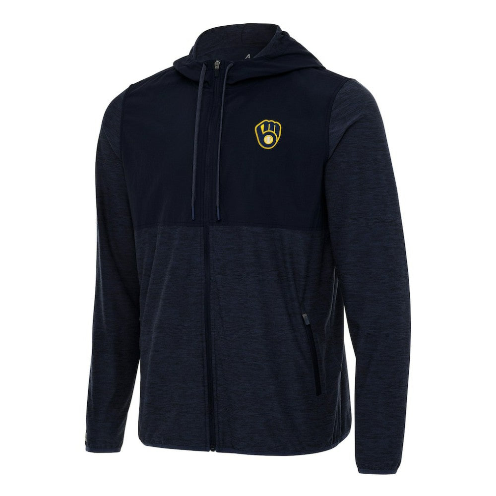 Milwaukee Brewers Antigua Sway Full-Zip Hoodie | MLB Online