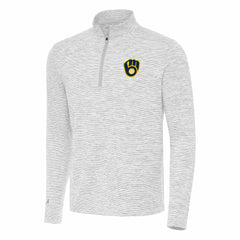 Milwaukee Brewers Antigua Cause Quarter-Zip Top | MLB Outlet