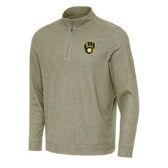 Milwaukee Brewers Antigua Subtle Quarter-Zip Sweatshirt | MLB On Sale