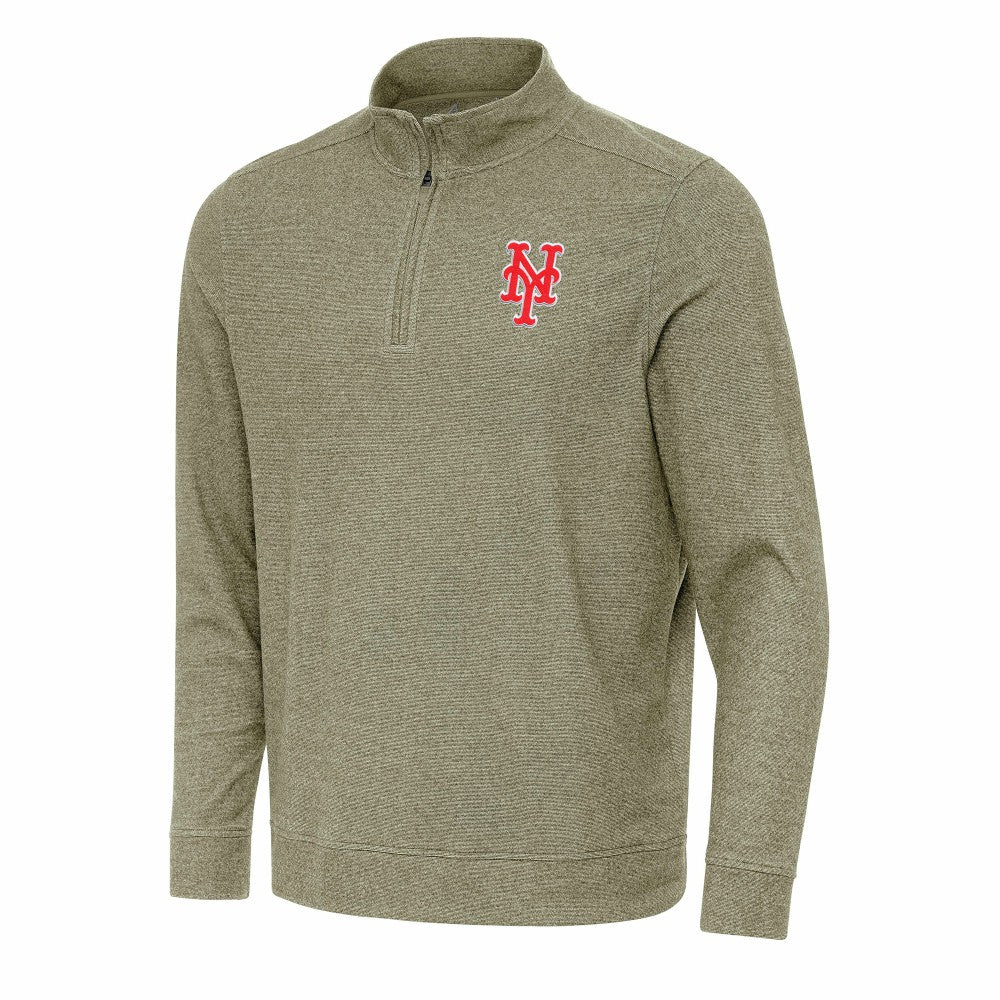 New York Mets Antigua Subtle Quarter-Zip Sweatshirt | MLB US