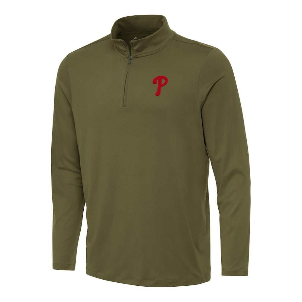 Philadelphia Phillies Antigua Reprocess Quarter-Zip Top | MLB Online