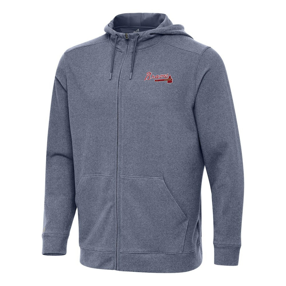 Atlanta Braves Antigua Effortless Full-Zip Hooded Jacket | MLB Sale