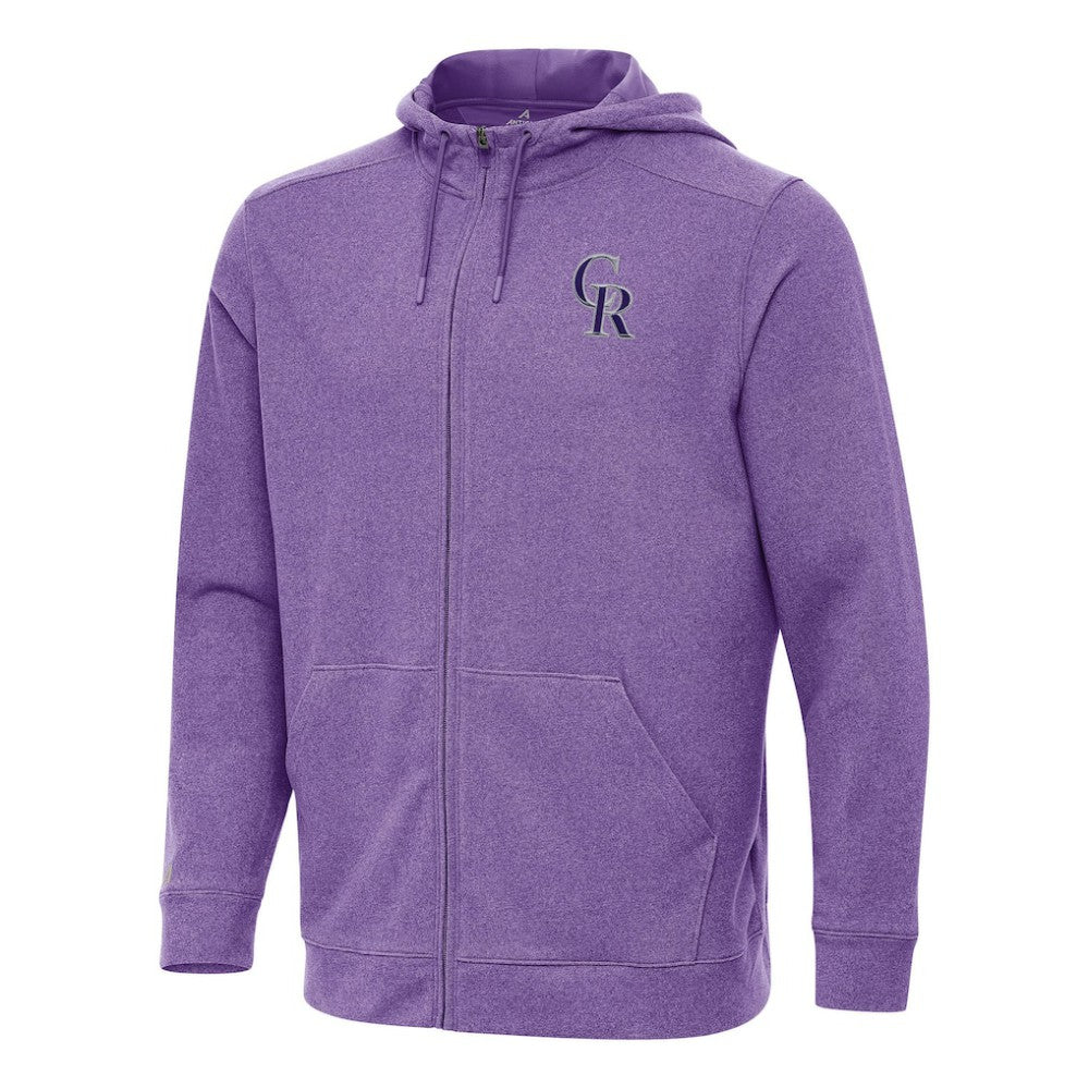 Colorado Rockies Antigua Effortless Full-Zip Hooded Jacket | MLB US