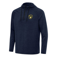 Milwaukee Brewers Antigua Spikes Quarter-Zip Pullover Hoodie | MLB Sale