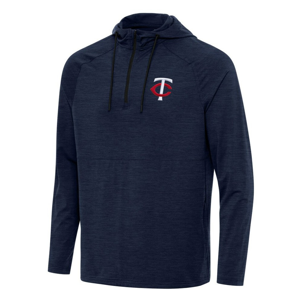 Minnesota Twins Antigua Spikes Quarter-Zip Pullover Hoodie | MLB Shop