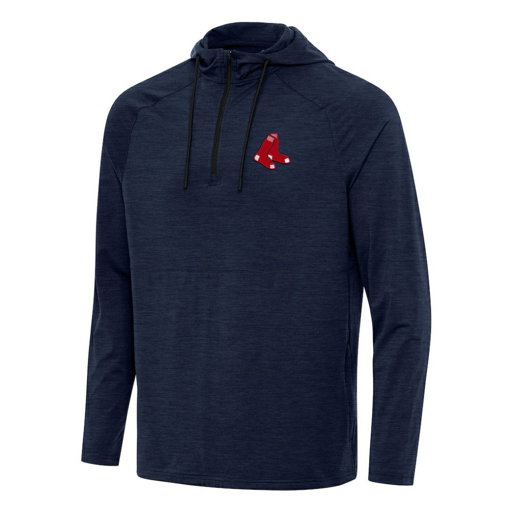 Boston Red Sox Antigua Spikes Quarter-Zip Pullover Hoodie | MLB US