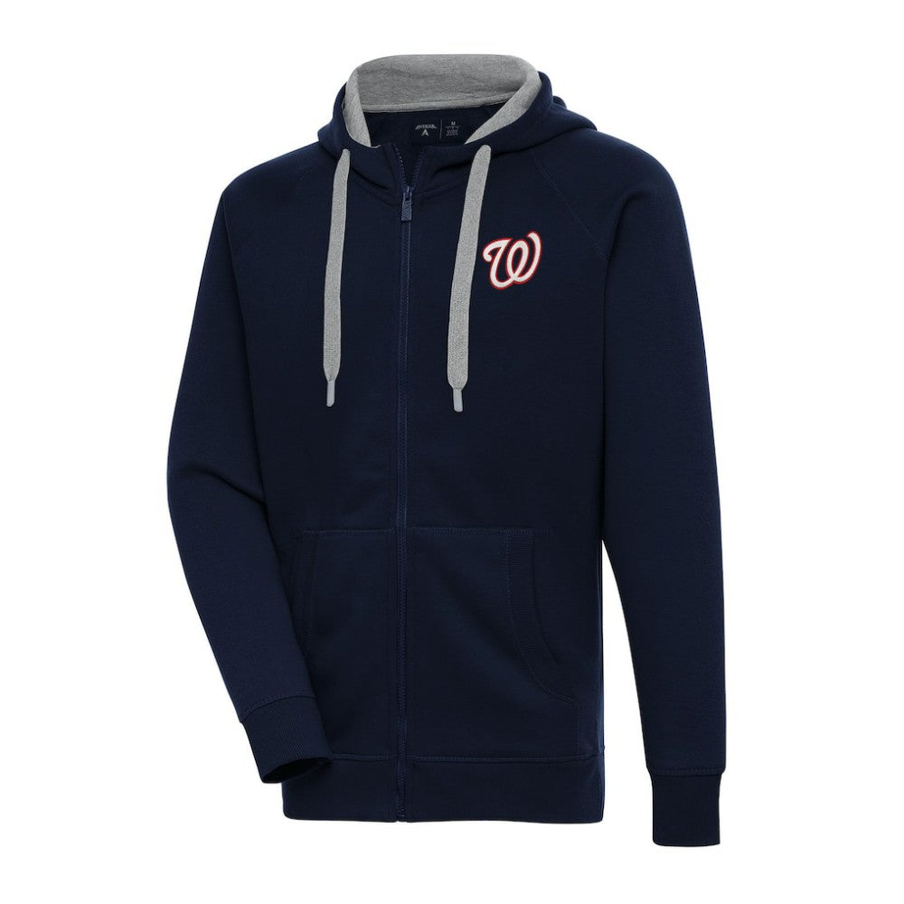 Washington Nationals Antigua Big & Tall Victory Full-Zip Hoodie Jacket | MLB New