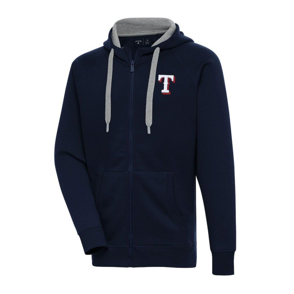 Texas Rangers Antigua Big & Tall Victory Full-Zip Hoodie Jacket | MLB Outlet