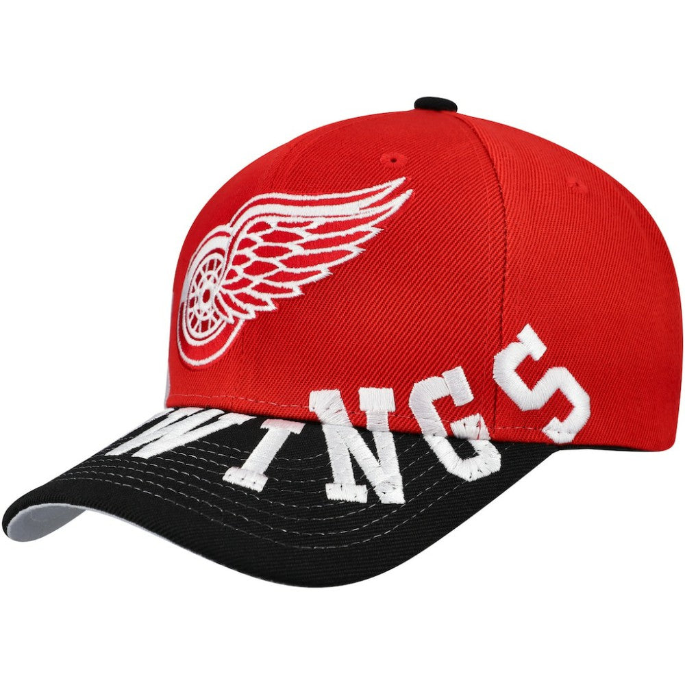Detroit Red Wings Mitchell & Ness Underarch Two-Tone Pro Crown Snapback Hat For Sale