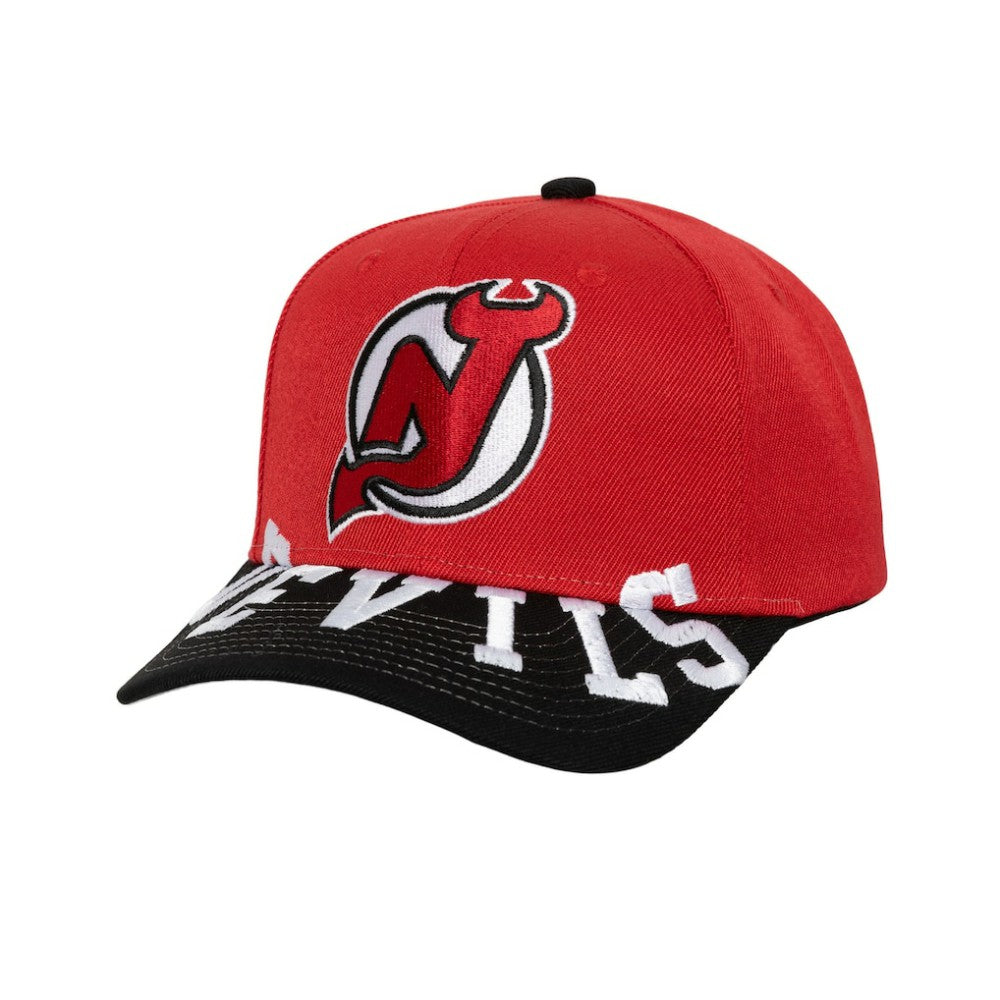 New Jersey Devils Mitchell & Ness Underarch Two-Tone Pro Crown Snapback Hat On Sale
