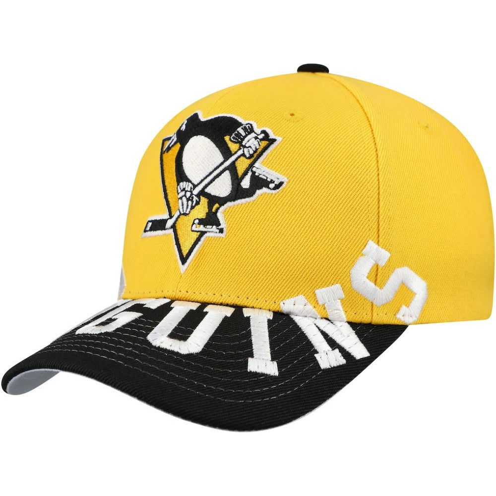 Pittsburgh Penguins Mitchell & Ness Underarch Two-Tone Pro Crown Snapback Hat On Sale