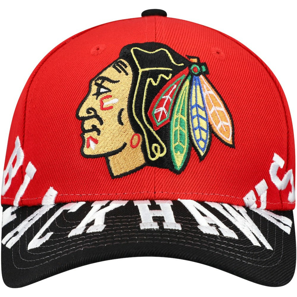 Chicago Blackhawks Mitchell & Ness Underarch Two-Tone Pro Crown Snapback Hat Sale