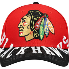 Chicago Blackhawks Mitchell & Ness Underarch Two-Tone Pro Crown Snapback Hat Sale
