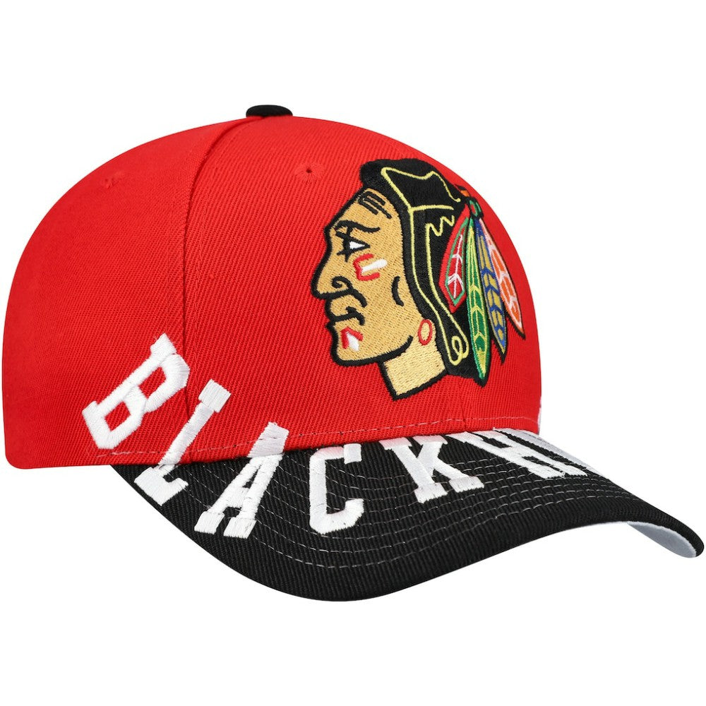 Chicago Blackhawks Mitchell & Ness Underarch Two-Tone Pro Crown Snapback Hat Sale