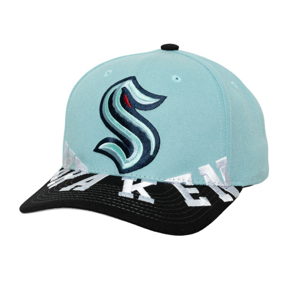 Seattle Kraken Mitchell & Ness Underarch Two-Tone Pro Crown Snapback Hat Discount