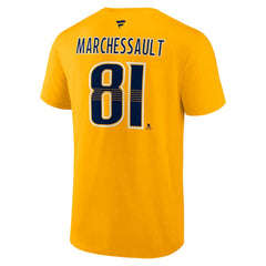 Jonathan Marchessault Nashville Predators Fanatics Authentic Stack Name & Number T-Shirt For Sale