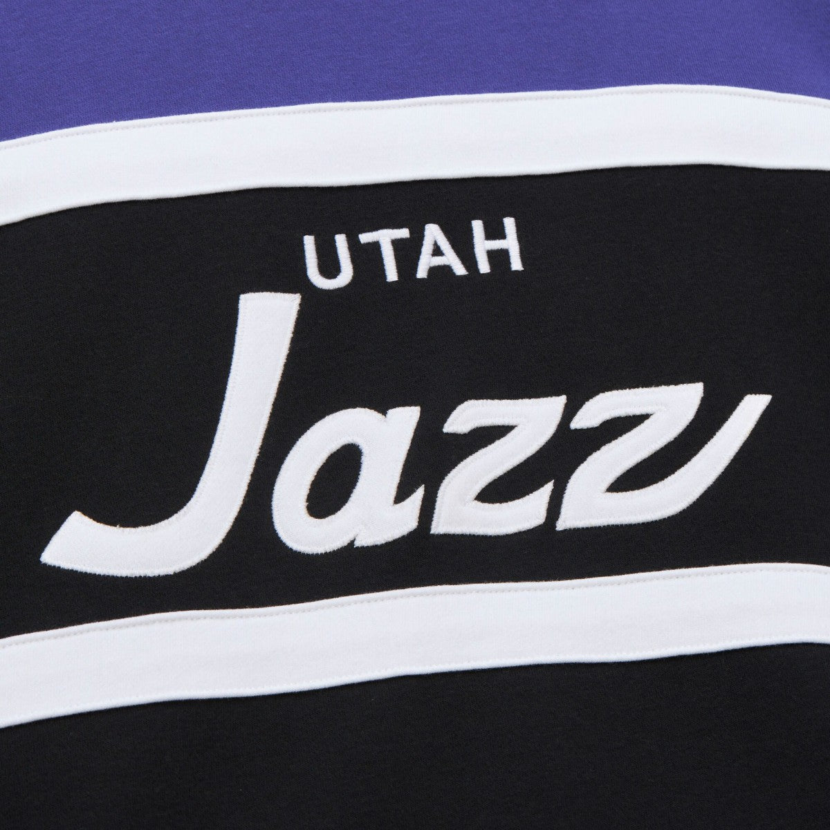 Utah Jazz Hardwood Classics Vintage Logo Head Coach Pullover Sweatshirt Outlet