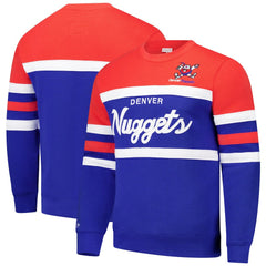 Denver Nuggets Hardwood Classics Vintage Logo Head Coach Pullover Sweatshirt sale Discount