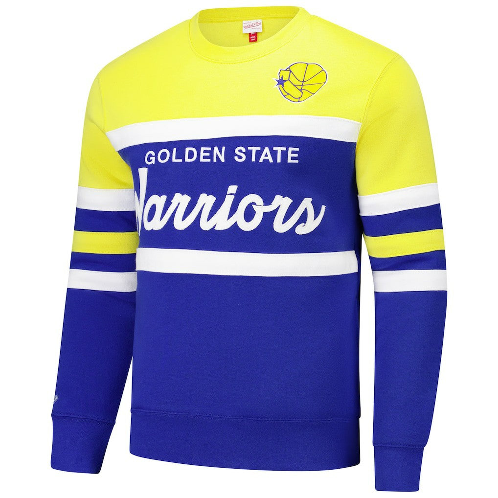 Golden State Warriors Hardwood Classics Vintage Logo Head Coach Pullover Sweatshirt sale On Sale