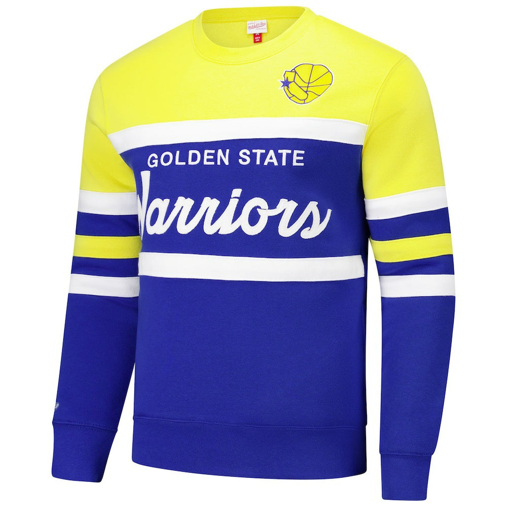 Golden State Warriors Hardwood Classics Vintage Logo Head Coach Pullover Sweatshirt sale On Sale