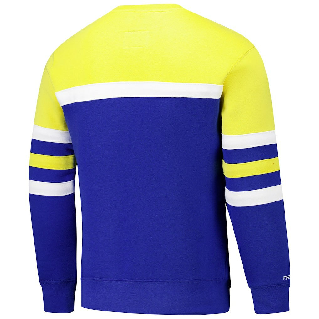 Golden State Warriors Hardwood Classics Vintage Logo Head Coach Pullover Sweatshirt sale On Sale