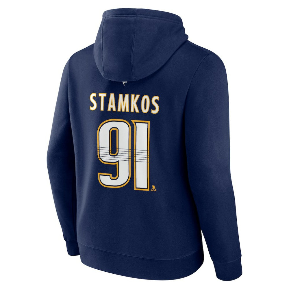 Steven Stamkos Nashville Predators Fanatics Authentic Stack Name & Number Tri-Blend Pullover Hoodie Outlet