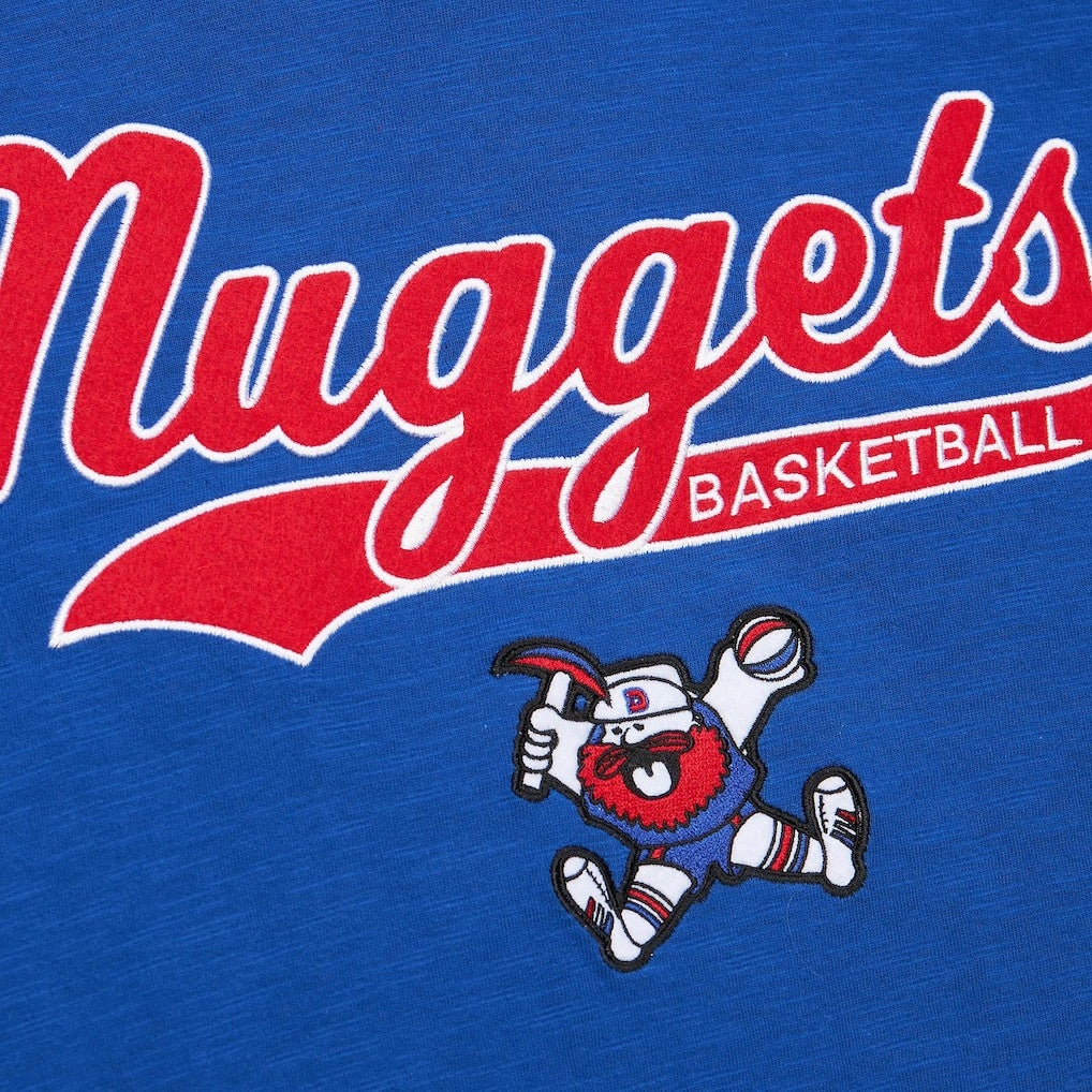 Denver Nuggets Hardwood Classics Felt Applique Slub T-Shirt sale Online