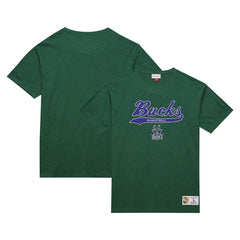 Milwaukee Bucks Hardwood Classics Felt Applique Slub T-Shirt Discount